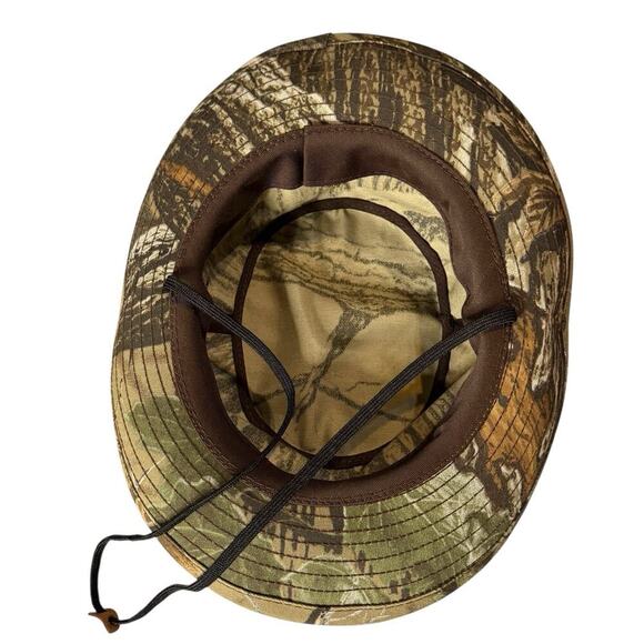 Vintage RealTree Camouflage Bucket Hat Outdoor Hunting Size L USA Made - Picture 4 of 14